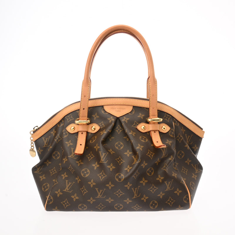 LOUIS VUITTON ルイヴィトン モノグラム ティヴォリ GM ブラウン M40144 レディース モノグラムキャンバス ハンドバッグ Bランク 中古 銀蔵