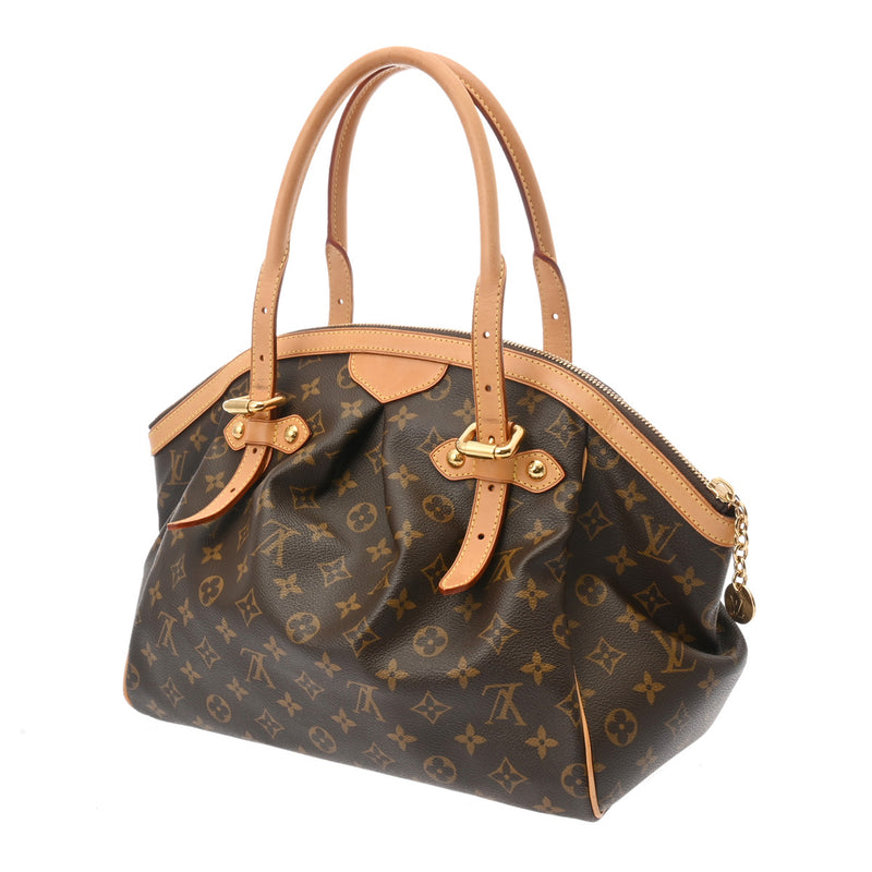 LOUIS VUITTON ルイヴィトン モノグラム ティヴォリ GM ブラウン M40144 レディース モノグラムキャンバス ハンドバッグ Bランク 中古 銀蔵