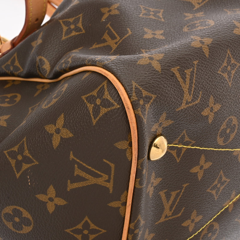 LOUIS VUITTON ルイヴィトン モノグラム ティヴォリ GM ブラウン M40144 レディース モノグラムキャンバス ハンドバッグ Bランク 中古 銀蔵