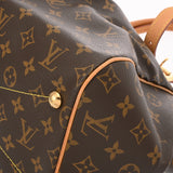 LOUIS VUITTON ルイヴィトン モノグラム ティヴォリ GM ブラウン M40144 レディース モノグラムキャンバス ハンドバッグ Bランク 中古 銀蔵