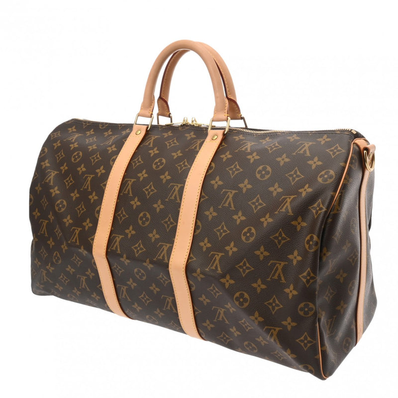 LOUIS VUITTON ルイヴィトン モノグラム キーポル バンドリエール 50 2WAY ブラウン M41416 ユニセックス モノグラムキャンバス ボストンバッグ Aランク 中古 銀蔵