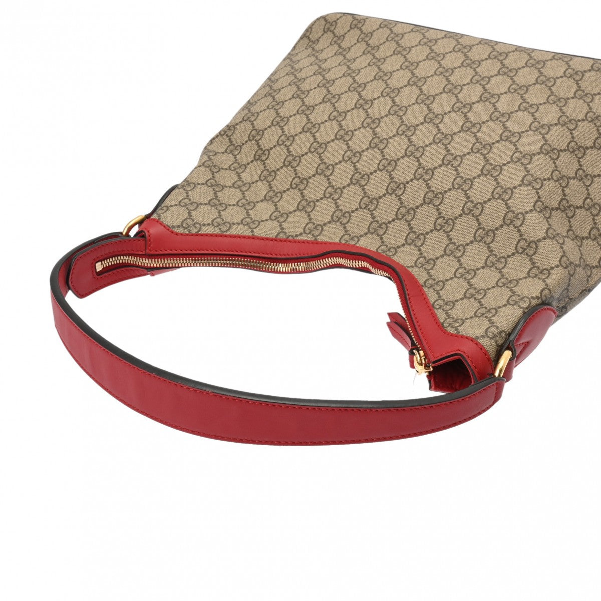 GUCCI GGスプリーム 2WAY ショルダーバッグ 414930 グッチGGスプリーム ホーボーショルダーバッグ ベージュ レディース