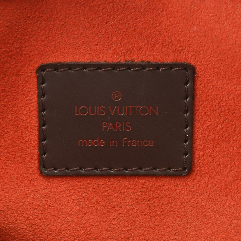 LOUIS VUITTON ルイヴィトン ダミエ サリア オリゾンタル ブラウン N51282 レディース ダミエキャンバス ハンドバッグ Bランク 中古 銀蔵