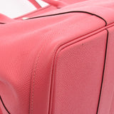 HERMES エルメス ガーデンパーティ PM ローズアザレ A刻印(2017年頃) ユニセックス ヴォーエプソン ハンドバッグ ABランク 中古 銀蔵