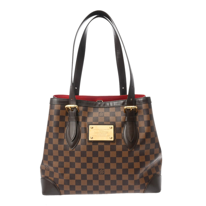 LOUIS VUITTON ルイヴィトン ダミエ ハムステッド MM ブラウン N51204 レディース ダミエキャンバス ハンドバッグ ABランク 中古 銀蔵