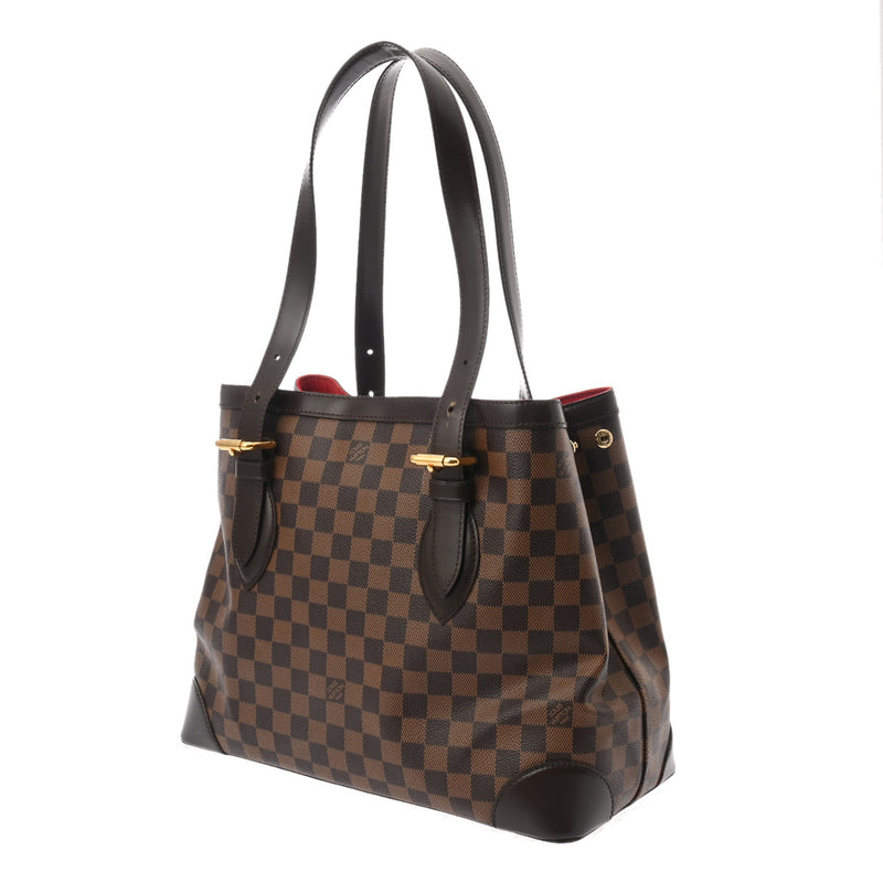 LOUIS VUITTON ルイヴィトン ダミエ ハムステッド MM ブラウン N51204 レディース ダミエキャンバス ハンドバッグ ABランク 中古 銀蔵