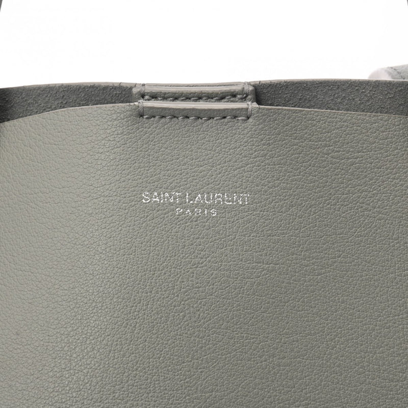 SAINT LAURENT サンローラン トイショッピング 2WAYトート グレー 600307 レディース レザー 2WAYバッグ ABランク 中古 銀蔵