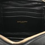 SAINT LAURENT サンローラン ルー ブラック レディース レザー ショルダーバッグ Aランク 中古 銀蔵