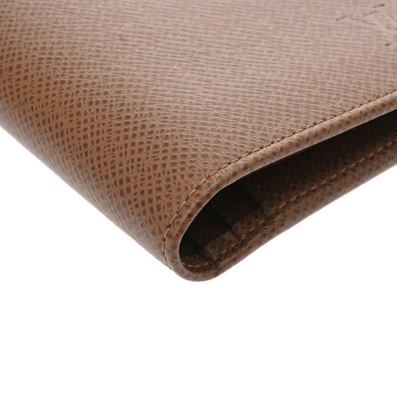 LOUIS VUITTON ルイヴィトン タイガ プラザ グリズリ M32578 メンズ レザー 二つ折り財布 ABランク 中古 銀蔵