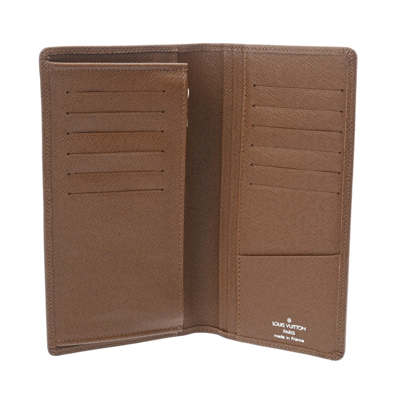 LOUIS VUITTON ルイヴィトン タイガ プラザ グリズリ M32578 メンズ レザー 二つ折り財布 ABランク 中古 銀蔵