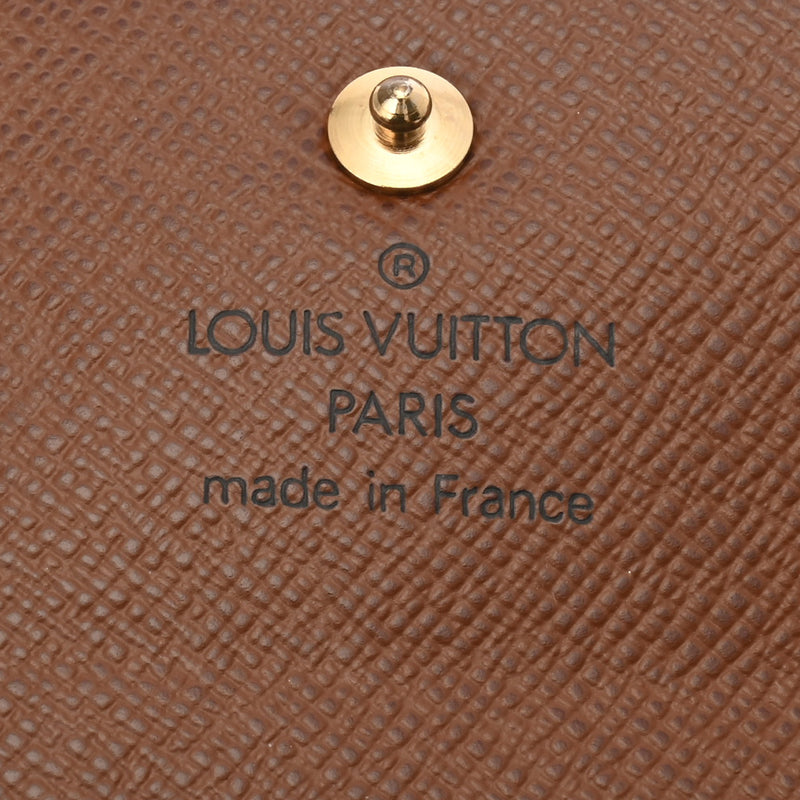 LOUIS VUITTON ルイヴィトン モノグラム ポルトモネ プラ ブラウン M61930 ユニセックス モノグラムキャンバス コインケース ABランク 中古 銀蔵