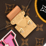 LOUIS VUITTON ルイヴィトン モノグラムパッチーズ ポシェットメティス MM ブラウン M43991 レディース モノグラムキャンバス 2WAYバッグ Bランク 中古 銀蔵