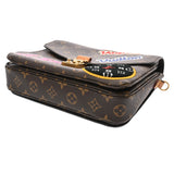 LOUIS VUITTON ルイヴィトン モノグラムパッチーズ ポシェットメティス MM ブラウン M43991 レディース モノグラムキャンバス 2WAYバッグ Bランク 中古 銀蔵