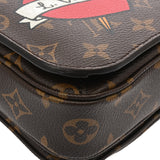 LOUIS VUITTON ルイヴィトン モノグラムパッチーズ ポシェットメティス MM ブラウン M43991 レディース モノグラムキャンバス 2WAYバッグ Bランク 中古 銀蔵