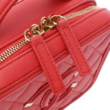 CHANEL シャネル CCフィリグリー スモールバニティ チェーンショルダー レッド A93343 レディース キャビアスキン ハンドバッグ Aランク 中古 銀蔵