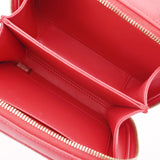 CHANEL シャネル CCフィリグリー スモールバニティ チェーンショルダー レッド A93343 レディース キャビアスキン ハンドバッグ Aランク 中古 銀蔵