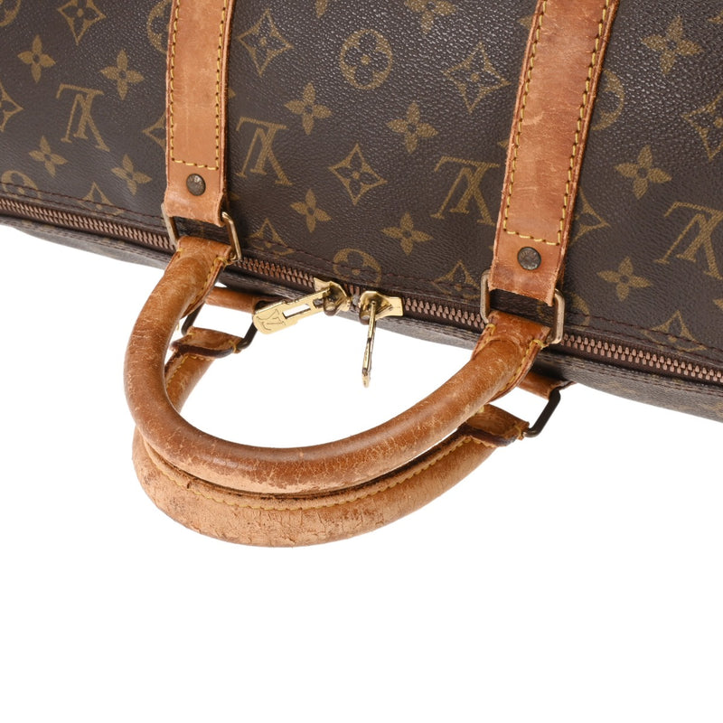 LOUIS VUITTON ルイヴィトン モノグラム キーポル 50 ブラウン M41426 ユニセックス モノグラムキャンバス ボストンバッグ Cランク 中古 銀蔵