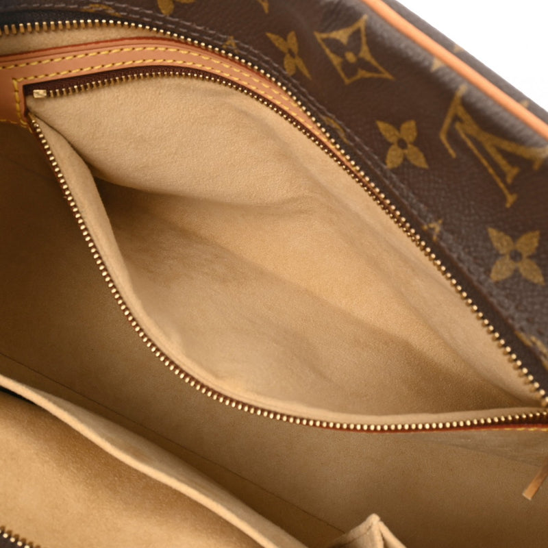 LOUIS VUITTON ルイヴィトン モノグラム シテ GM トート ブラウン M51181 ユニセックス モノグラムキャンバス ハンドバッグ ABランク 中古 銀蔵