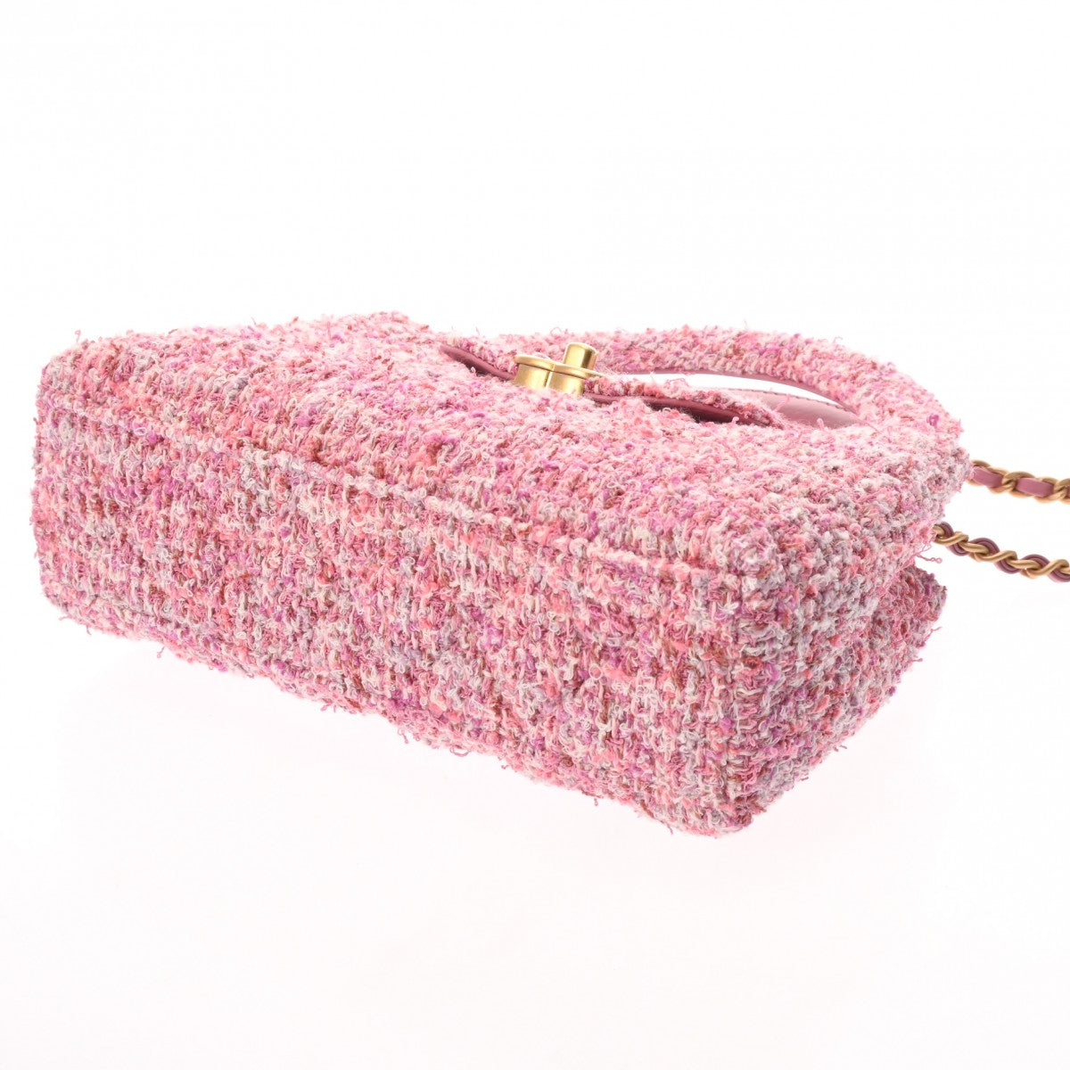 シャネルミニショッピングバッグ 42976 ピンク レディース ツイード