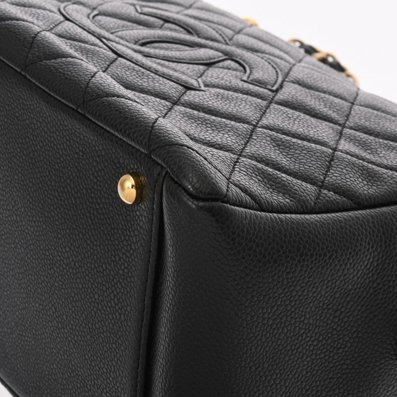 CHANEL シャネル マトラッセ PTT プチタイムレストート ブラック A18004 レディース キャビアスキン ハンドバッグ ABランク 中古 銀蔵