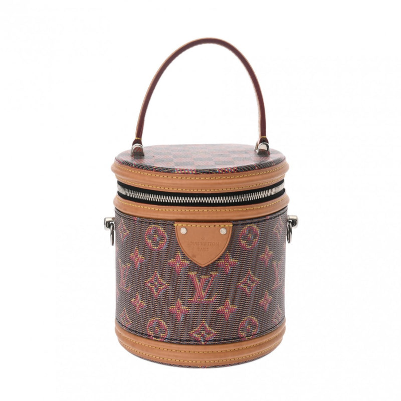 LOUIS VUITTON ルイヴィトン モノグラム LVポップ カンヌ ピンク/ブラウン M55457 レディース レザー 2WAYバッグ ABランク 中古 銀蔵