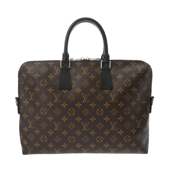 LOUIS VUITTON ルイヴィトン モノグラム マカサー PDJ ブラウン/ブラック M40868 メンズ レザー ビジネスバッグ ABランク 中古 銀蔵