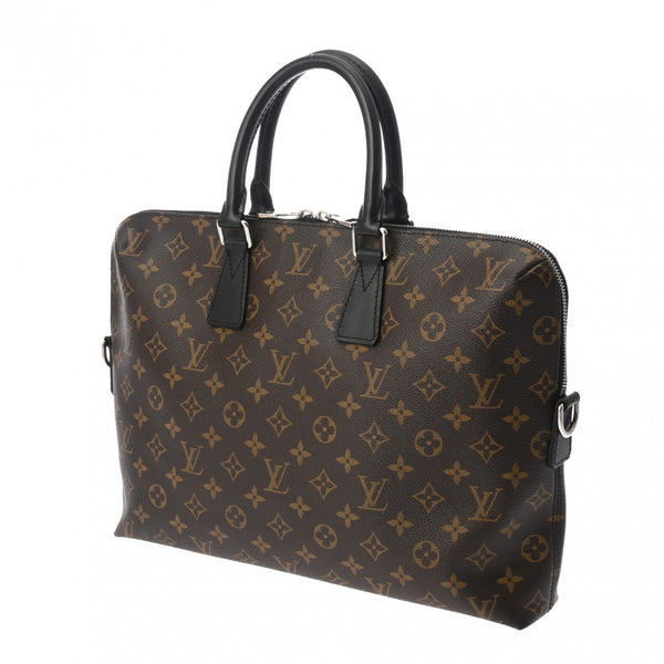 LOUIS VUITTON ルイヴィトン モノグラム マカサー PDJ ブラウン/ブラック M40868 メンズ レザー ビジネスバッグ ABランク 中古 銀蔵