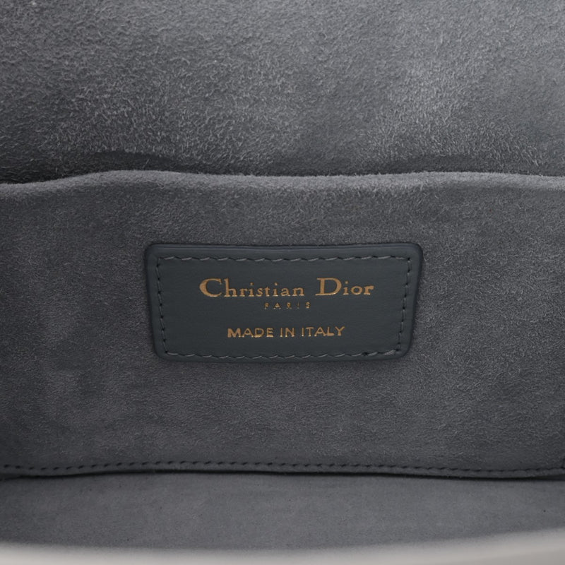 CHRISTIAN DIOR クリスチャンディオール DIORTRAVEL ヴァニティスモール ブルーグレー系 S5488UNTR_M41G レディース レザー ショルダーバッグ Aランク 中古 銀蔵