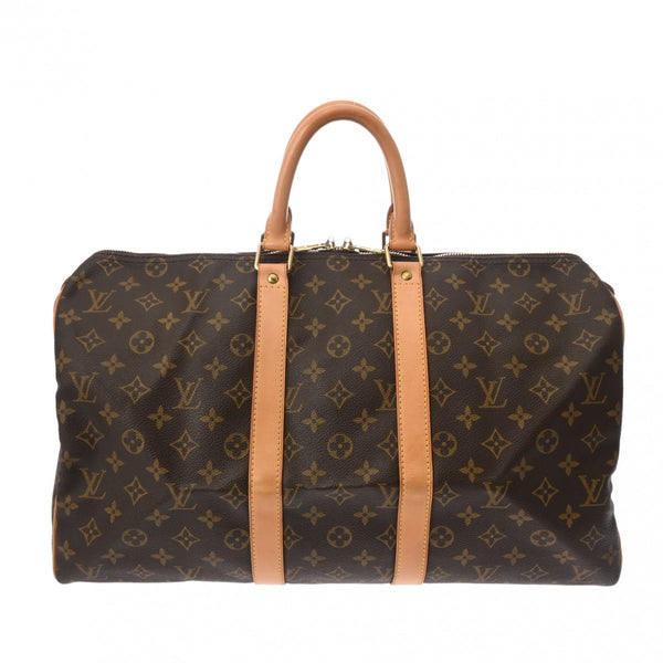 LOUIS VUITTON ルイヴィトン モノグラム キーポル 45 ブラウン M41428 ユニセックス モノグラムキャンバス ボストンバッグ ABランク 中古 銀蔵