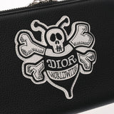 CHRISTIAN DIOR クリスチャンディオール ステューシーコラボ ブラック 2PUBC119RAS レディース レザー ショルダーバッグ Aランク 中古 銀蔵