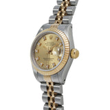 ロレックス デイトジャスト 10Pダイヤ 69173G X番(1993年頃製造) シャンパン/ダイヤモンド レディース 腕時計 自動巻き 中古 銀蔵