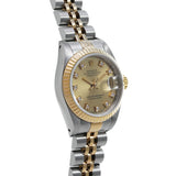 ロレックス デイトジャスト 10Pダイヤ 69173G X番(1993年頃製造) シャンパン/ダイヤモンド レディース 腕時計 自動巻き 中古 銀蔵