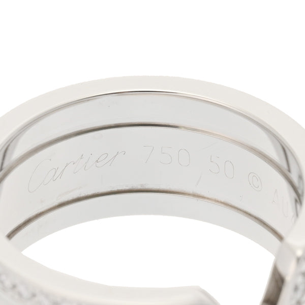 CARTIER カルティエ 2Cリング #50 B4045850 10.5号 レディース K18ホワイトゴールド リング・指輪 Aランク 中古 銀蔵