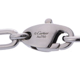 CARTIER カルティエ スパルタカス チェーン ユニセックス K18ホワイトゴールド ネックレス Aランク 中古 銀蔵