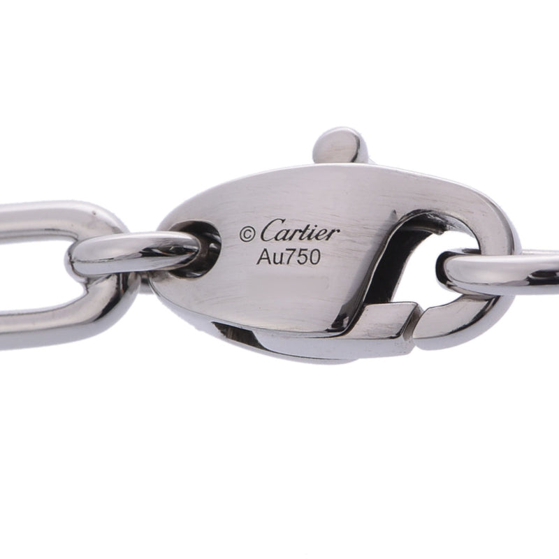 CARTIER カルティエ スパルタカス チェーン ユニセックス K18ホワイトゴールド ネックレス Aランク 中古 銀蔵