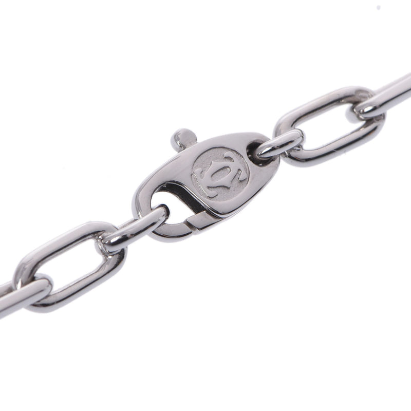 CARTIER カルティエ スパルタカス チェーン ユニセックス K18ホワイトゴールド ネックレス Aランク 中古 銀蔵