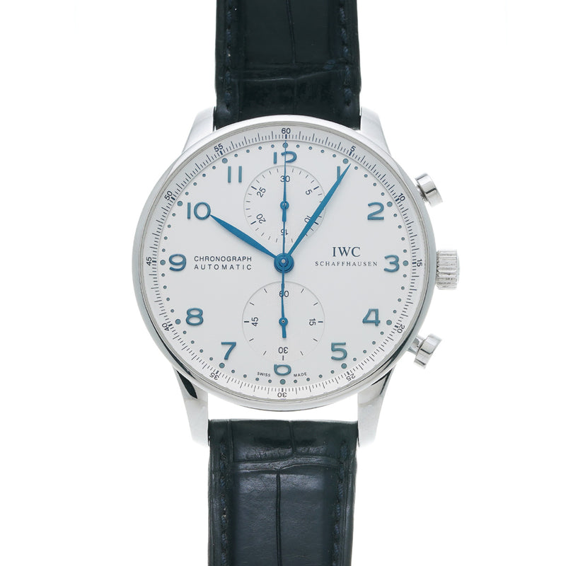 IWC ポルトギーゼ クロノグラフ IW371417 シルバー メンズ 腕時計 自動巻き 中古 銀蔵