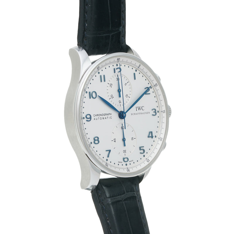 IWC ポルトギーゼ クロノグラフ IW371417 シルバー メンズ 腕時計 自動巻き 中古 銀蔵