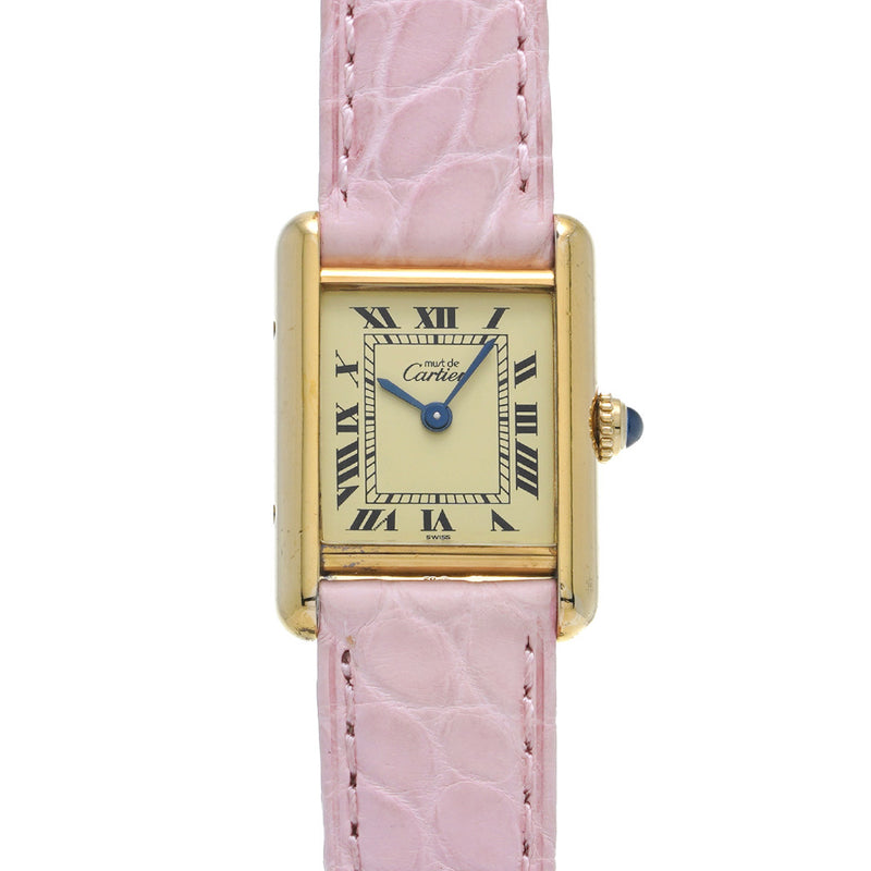 カルティエ マストタンク イエロー レディース 腕時計 クォーツ 中古 銀蔵