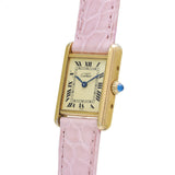 カルティエ マストタンク イエロー レディース 腕時計 クォーツ 中古 銀蔵