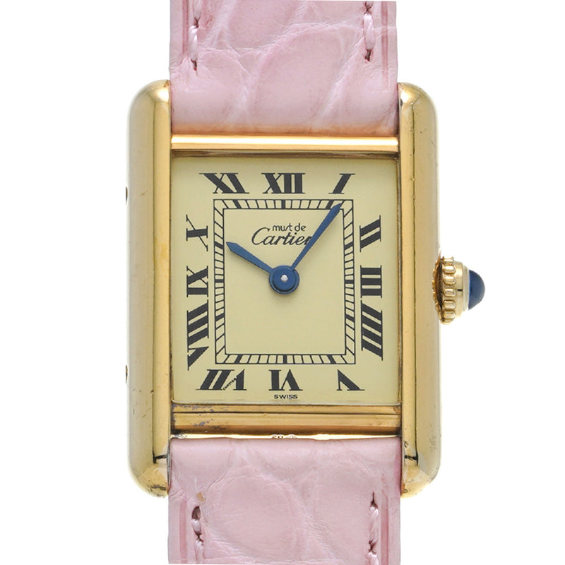 カルティエ マストタンク イエロー レディース 腕時計 クォーツ 中古 銀蔵