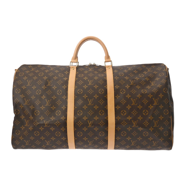 LOUIS VUITTON ルイヴィトン モノグラム キーポル バンドリエール 60 ブラウン M41412 ユニセックス モノグラムキャンバス ボストンバッグ ABランク 中古 銀蔵