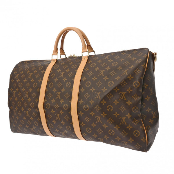 LOUIS VUITTON ルイヴィトン モノグラム キーポル バンドリエール 60 ブラウン M41412 ユニセックス モノグラムキャンバス ボストンバッグ ABランク 中古 銀蔵