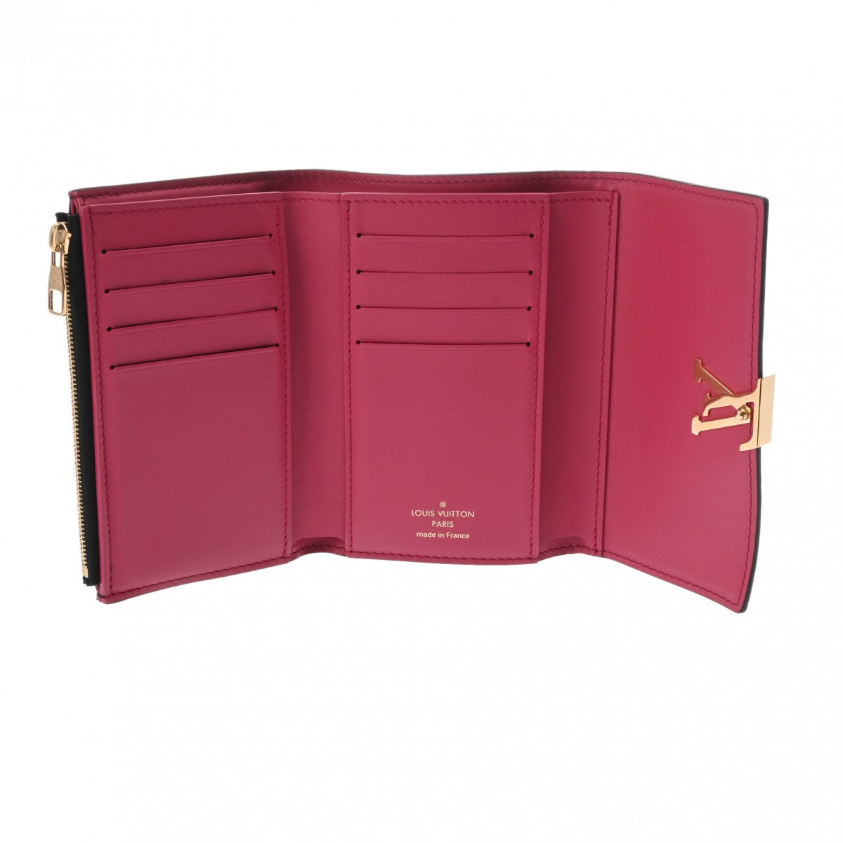 ルイヴィトンポルトフォイユ カプシーヌ コンパクト ノワール/ホット