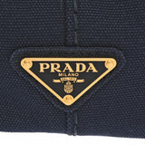 PRADA プラダ カナパミニ ネイビー 1BG439 レディース キャンバス ハンドバッグ Aランク 中古 銀蔵