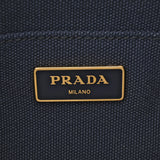 PRADA プラダ カナパミニ ネイビー 1BG439 レディース キャンバス ハンドバッグ Aランク 中古 銀蔵