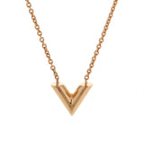 LOUIS VUITTON ルイヴィトン エセンシャル V 旧型 M61083 レディース GP ネックレス ABランク 中古 銀蔵