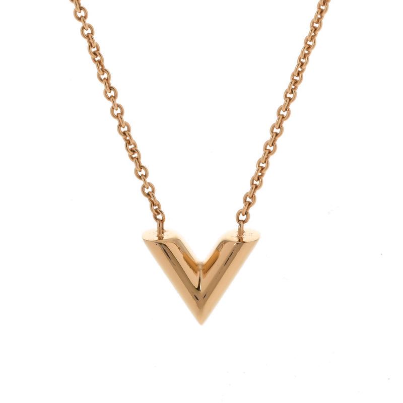 LOUIS VUITTON ルイヴィトン エセンシャル V 旧型 M61083 レディース GP ネックレス ABランク 中古 銀蔵