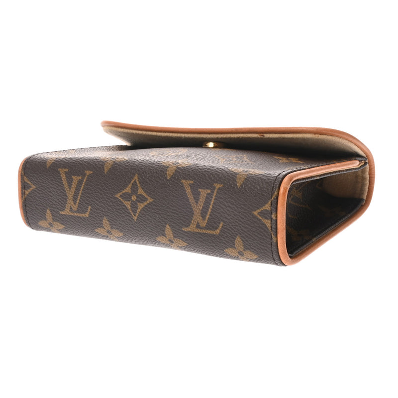 LOUIS VUITTON ルイヴィトン モノグラム ポシェットフロランティーヌ ベルトS ブラウン M51855 レディース モノグラムキャンバス ウエストバッグ ABランク 中古 銀蔵