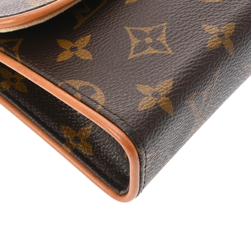 LOUIS VUITTON ルイヴィトン モノグラム ポシェットフロランティーヌ ベルトS ブラウン M51855 レディース モノグラムキャンバス ウエストバッグ ABランク 中古 銀蔵